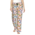 thumbnail image 1 of Bingfone Rainbow Flowers Pattern Pajamas for Women,Pajama Pants with Pockets-3X-Large, 1 of 6