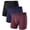 BLACK-BLUE-RED, variant on FreeYoka Men's Boxer Briefs, 3‑Pack Viscose Derived from Bamboo Soft Stretch Moisture‑Wicking Daily Wear Underwear