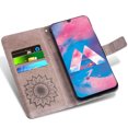 thumbnail image 3 of Asuwish Compatible with Samsung Galaxy M30/A40S Wallet Phone Case and Tempered Glass Screen Protector Flip Credit Card Holder Stand Mandala Flower Cell Cover for 30M M305F Women Men Gray, 3 of 8