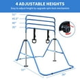 thumbnail image 4 of Kdymod Gymnastics Bar for Kid,Adjustable Height Kids Gymnastics Bar,Foldable Horizontal Junior Gymnastics Equipment Bar for Home Gym Blue, 4 of 9