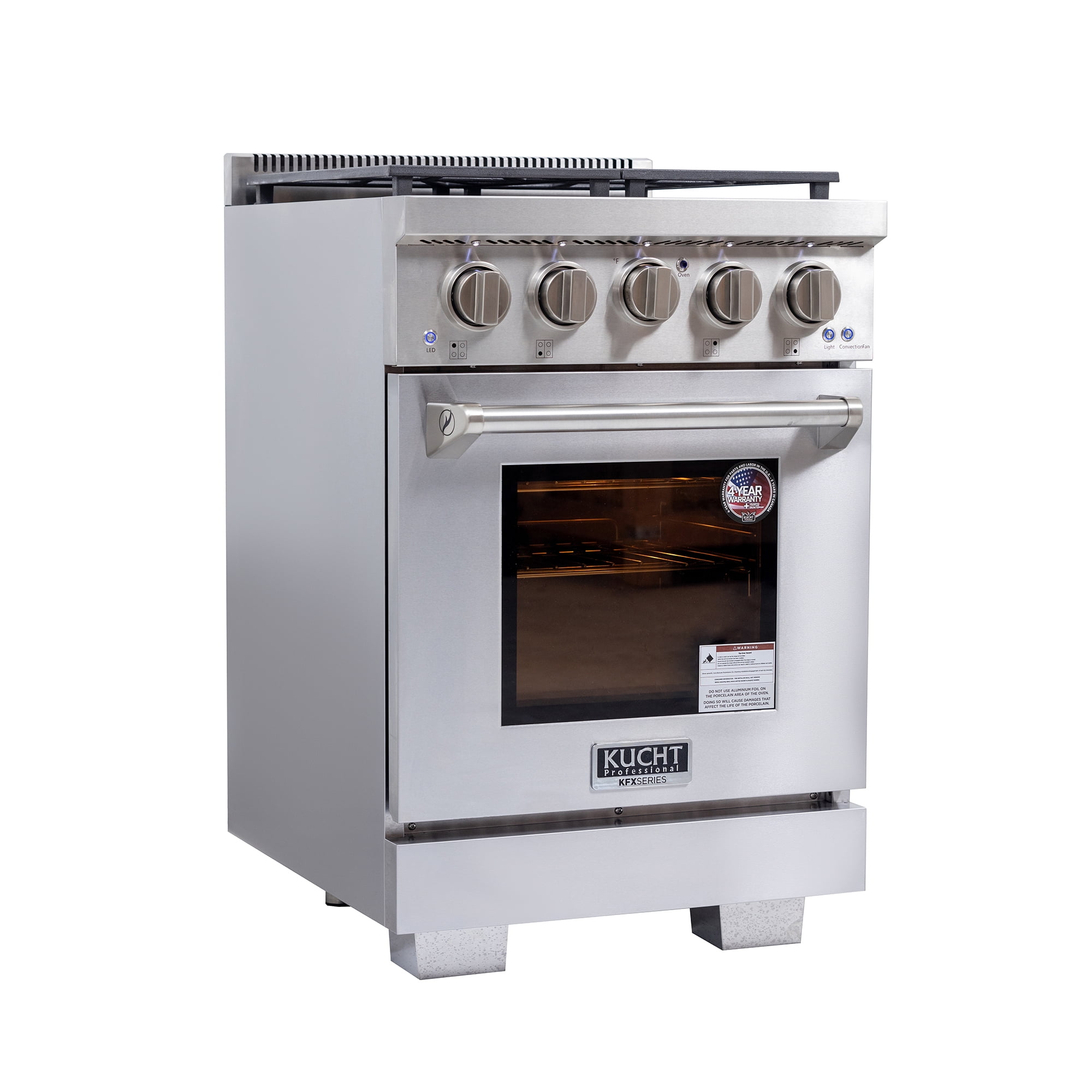 Professional 24-in Natural Gas Range in Stainless Steel with True Simmer Burners