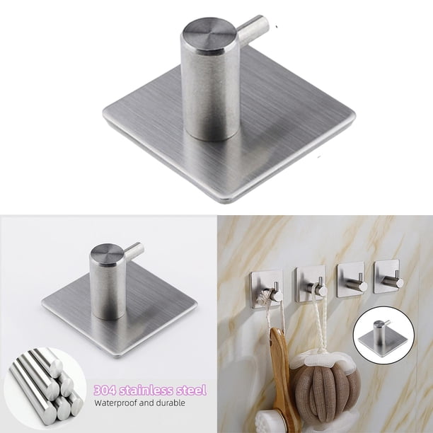 Soporte de baño de acero inoxidable 304 Macarena cepillado cuadrado 12-1-S