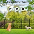 thumbnail image 2 of Jhsomdr Decorative Garden Metal Fence 92ft(L)×32in(H) 40 Panels Wire Rustproof Animal Barrier Border Heavy Duty Iron Landscape Edging Privacy Fencing Patio Flower Bed for Yard Outdoor Fences, 2 of 7