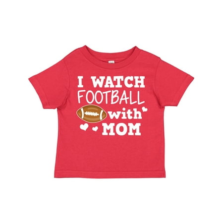 

Inktastic I Watch Football with My Mom Gift Toddler Boy Girl T-Shirt