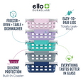 thumbnail image 3 of Ello Glass 3.4 Cup 27 Ounce Duraglass Food Storage Meal Prep Container Set, 10 Piece, 3 of 8