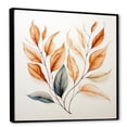 thumbnail image 2 of Designart "Abstract Abstractions Of Copper Leaves II" Leaves Floater Framed Wall Art Prints, 2 of 5