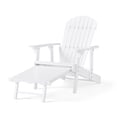 thumbnail image 3 of JONPONY Outdoor Folding HDPE Adirondack Chair, Patio Seat, Weather Resistant, White, 3 of 10
