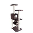 thumbnail image 6 of GleePet 57" Cat Tree GP78570923 Coffee Brown W Ramp, 6 of 9