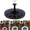 thumbnail image 4 of 2xMini Solar Fountain Pump Bird Bath 4 Nozzles Included_Perfect Gift, 4 of 5