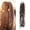 Brown, variant on 24 Inch Elastic Braided Dreadlock Ponytail Extension, Clip In Boho Hairpiece With Shell Charm Beads For Daily Party Hairstyle(Pink)