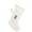 E, variant on G Childrens Knitted Stocking With Embroidered Letter Pattern For Festive Treat Holding 10.6 By 16.5 Inches