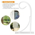 thumbnail image 4 of Ihvewuo Hanging Basket Holder Flower Hook, Hanging Plants Hook，Iron Art Garden Wall Hook, Plants Bracket, Outdoor Plants Hanger for Plant Flower Pots Lanterns Bird Feeders, 4 of 7