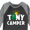 thumbnail image 3 of Instant Message - Camping - Tiny Camper - Toddler & Youth Raglan Graphic T-Shirt, 3 of 7