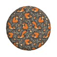 thumbnail image 4 of Spare Tire Cover, Funny Cute Squirrel Cartoon Wheel Cover Tire Covers For Trailers Car Truck Camper Universal Tire Covering Fits Diameter14"-17", 4 of 4