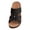 Black, variant on Women's Plus Size Summer Casual Solid Color Flip-flops Beach Wedge Fish Mouth Sandals Sandals for Women Beige 42