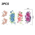 thumbnail image 2 of Tatuajes temporales para mujeres, 12 hojas de flores, colección floral, pegatinas de tatuaje para adultos, sexy, 2 of 6