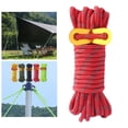 thumbnail image 3 of Carpa de cable reflectante Cuerda de línea con tensor Ligero 13 pies Cuerda para acampar de alta resistencia para toldo Refugio Acampar al aire libre rojo Sunnimix Cuerda de tienda Guyline, 3 of 8