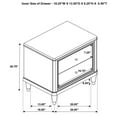 thumbnail image 4 of Pemberly Row Mid-Century 2-drawer Wood Nightstand Bedside Table Brown, 4 of 15