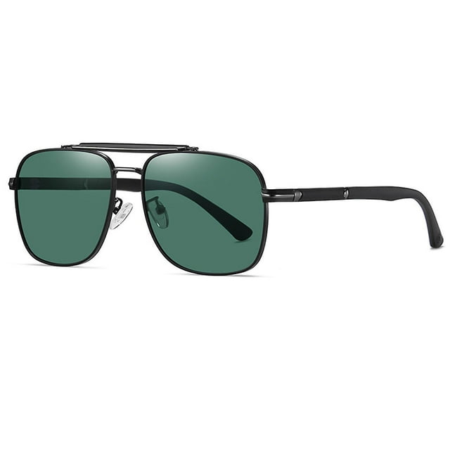 Polarized Sunglasses Lightweight Fashion Big Metal Frame Sun Protection