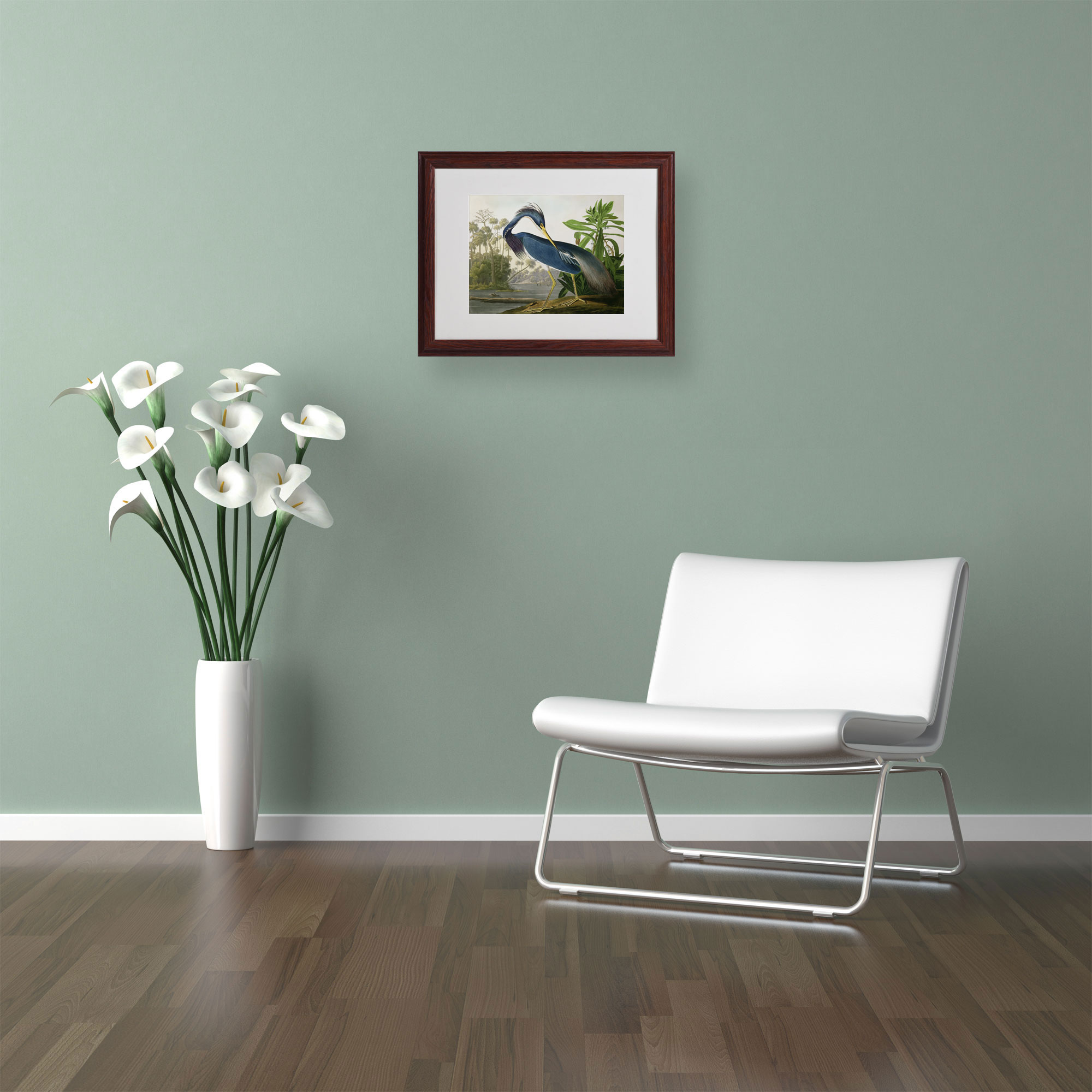 Trademark Fine Art Ornithology Canvas Art ' Louisiana Heron ' by John James Audubon