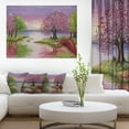 thumbnail image 1 of Romantic Lake in Pink and Green, 1 of 3