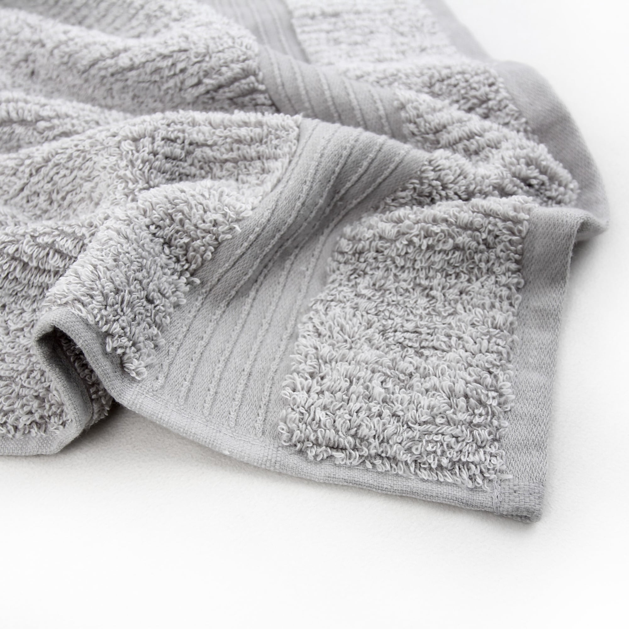 Fabreware FBT-006-G-2 Grey Violet Cotton Yarn-Bath Towel -2pc