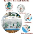 thumbnail image 3 of Waykingo Christmas Tablecloth Winter Snowman/Santa/Snowflake 60"x84" Polyester Tablecloths, 3 of 5