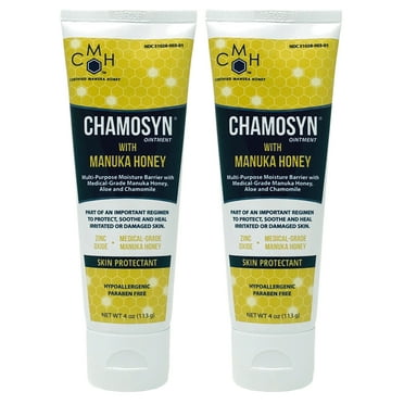 Chamosyn Ointment Skin Protectant w/ Manuka Honey 4 oz - Pack of 2