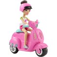 thumbnail image 1 of Barbie on The Go Motorized Pink Scooter And Doll, 1 of 7