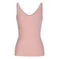 thumbnail image 5 of YYDGH Women's Summer Tank Top Sexy V Neck Sleeveless Cotton Ribbed Camisole Shirts Basic Casual Workout Tees Pink S, 5 of 7