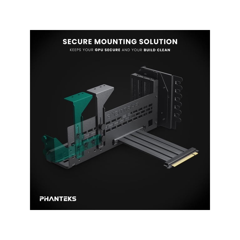 Phanteks, Premium Vertical GPU Bracket, 220mm, Black - Walmart.com