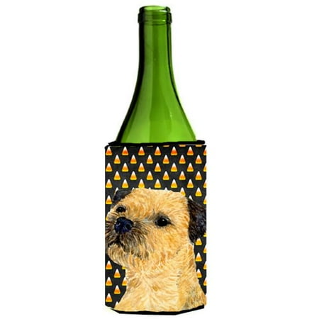

Border Terrier Candy Corn Halloween Portrait Wine bottle sleeve Hugger - 24 oz.
