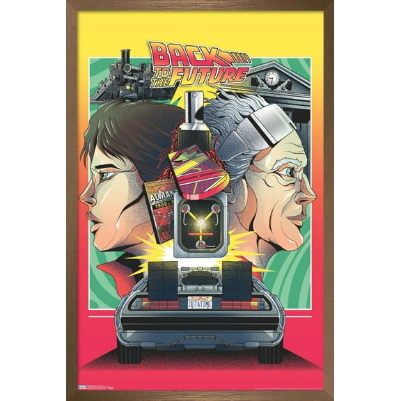 Back to the Future - Icons Wall Poster, 14.725" x 22.375", Framed