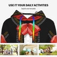 thumbnail image 4 of Kdxio CHARRO SUIT Print Womens Oversized Hoodies Sweatshirts Hooded Pullover Tops Sweaters Casual-X-Large, 4 of 7