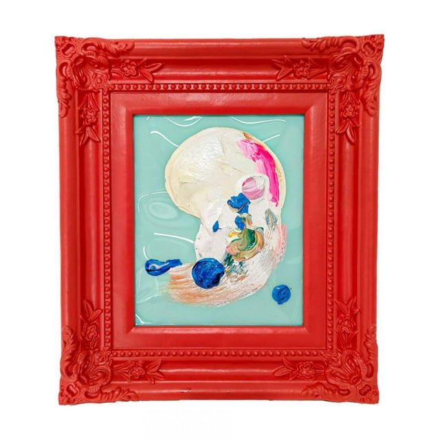 Cuadro Decorativo Galerias El Triunfo Diseño Pintura Blanco Y Colores 30x36cm