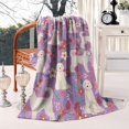 thumbnail image 2 of Goldendoodle Dog and Flower Floral Blanket,Comfortable Soft Flannel Throw Blanket,All Season,Warm Lightweight Blankets for Sofa Bed Couch Living Room Chair,50"x60"(130x150cm), 2 of 3
