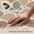 thumbnail image 6 of ODIKA 9'x12' Warm Earth Tones Geometric Arches Washable Area Rug Modern Arch Pattern with Classic Elegance for Master Suite, California King, Under Bed, Non-Shedding, Easy Care, 6 of 7