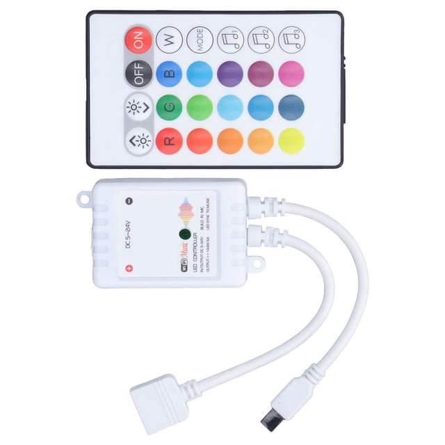 Controlador LED Jadeshay 24 teclas Tecla LED inteligente Control remoto Atenuador A