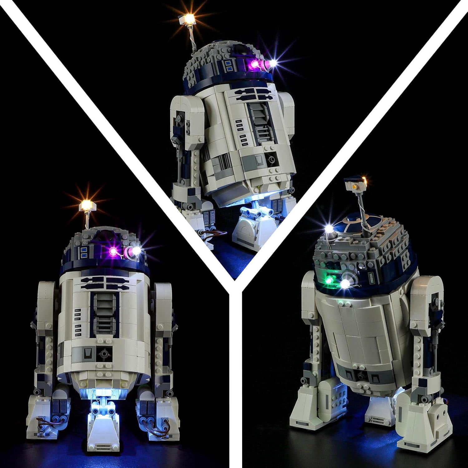 LED Light Kit for Lego 75379 R2-D2 Building Set, Compatible with Lego 75379 Building Blocks Model(Not Include Blocks Set)