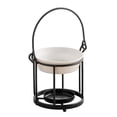 thumbnail image 1 of Tea Light Holder Oil Diffuser Burner Fragrance Furnace Essential Melt Warmer Black, 1 of 8