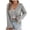 Gray, variant on Womens Hollow out Cardigans Knitted V Neck Long Sleeve Tie Front Trendy Sweater Lightweight Cardigan Tops (S, Khaki)