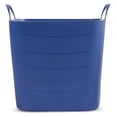 thumbnail image 2 of HeSLehs 25 Liter 6.6 Gallon Durable Plastic Storage Tote, Blue (18 Pack), 2 of 6