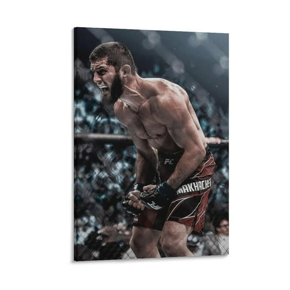 Islam Makhachev POSTER Wall Art Poster Scroll Canvas Painting Picture Living Room Decor Home 24x36inch(60x90cm)