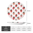 thumbnail image 2 of Zufioo Hand Drawn Strawberry Print Bone China Decorative Plate, Ceramic Dinner Plate with Stand Ceramic Decoration Homewares-10in, 2 of 6