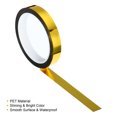 thumbnail image 3 of Uxcell 8mm 12mm 20mm Width 50m Prism Tape Holographic Reflective Adhesive for Crafting Wrapping Decoration Gold, 3 of 5