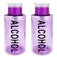 thumbnail image 1 of Pana High Quality 10oz Liquid Pump Dispenser With Alcohol Label - Purple (2 Bottles), 1 of 3