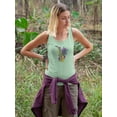 thumbnail image 2 of Jazz Day Sax And Flowers Design Tank Women -Image by Shutterstock, Female x-Small, 2 of 4