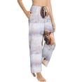 thumbnail image 3 of Kdxio Women's Comfy Stretch YakPrint Drawstring Pajama Pants-Small, 3 of 9