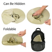 Men's Sun Protection Hat with Neck Flap Cover,Wide Brim Outdoor Fishing Hiking Camping Hunting Boating Safari Gardening