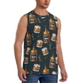 thumbnail image 2 of Pofeuu Cigar Print Men's Muscle T-Shirt, Sleeveless, Muscle Tank, Classic Muscle Tee Top For Men Casual Sleeveless Muscle T-Shirt Trendy Clothes-Small, 2 of 7